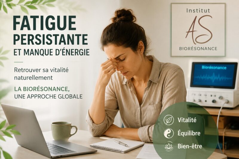 Fatigue persistante et manque d'énergie accompagnés en biorésonance à l'Institut AS à Champagne.